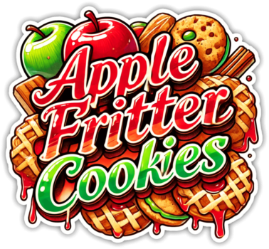 apple fritter cookies sticker badge